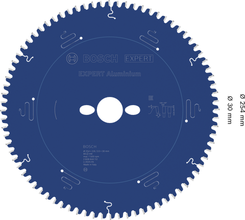 BoschEXPERT 铝制圆锯片 254 毫米，适用于金属切割。